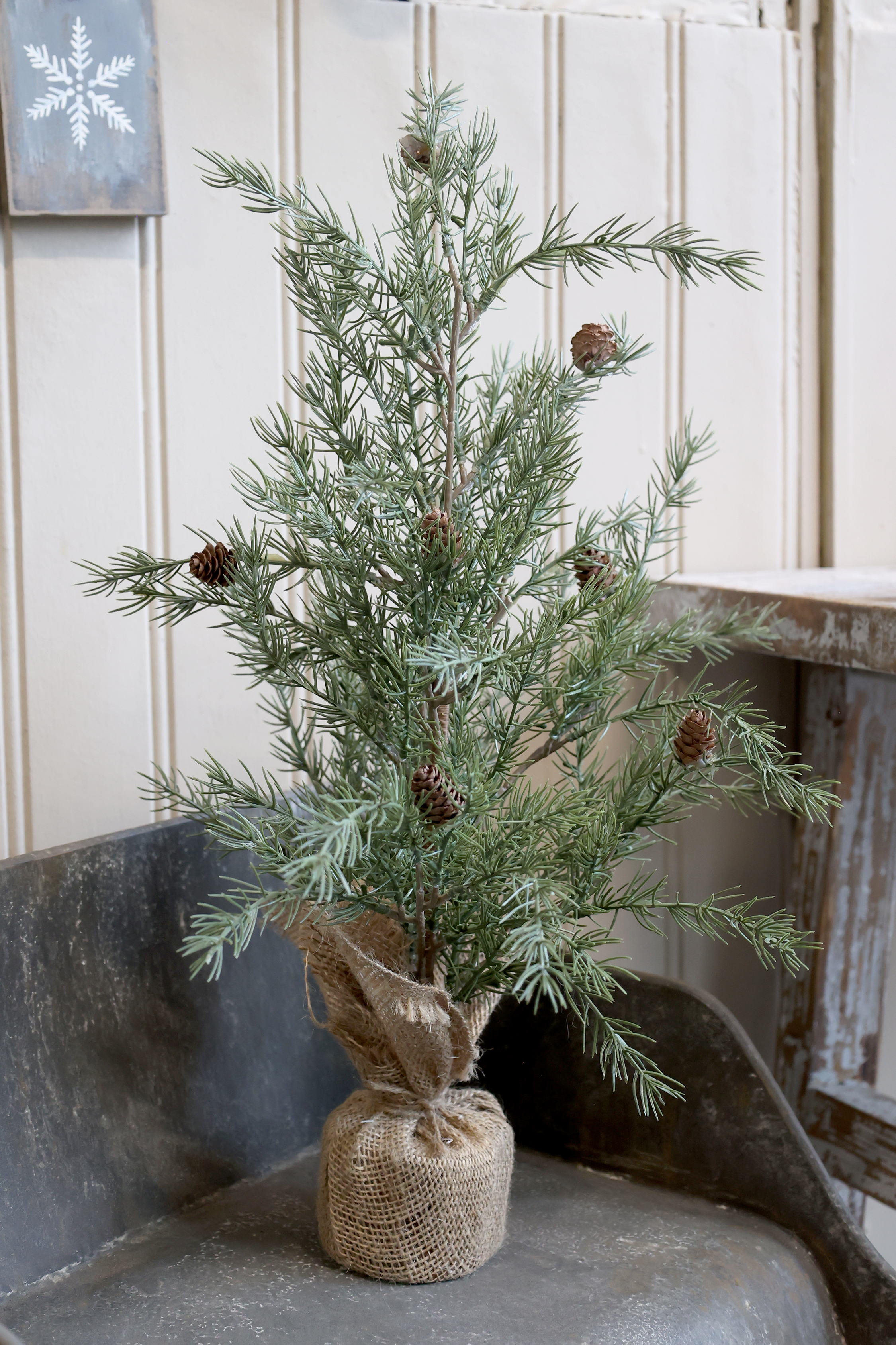Gran Fleur med kottar - 90 cm 