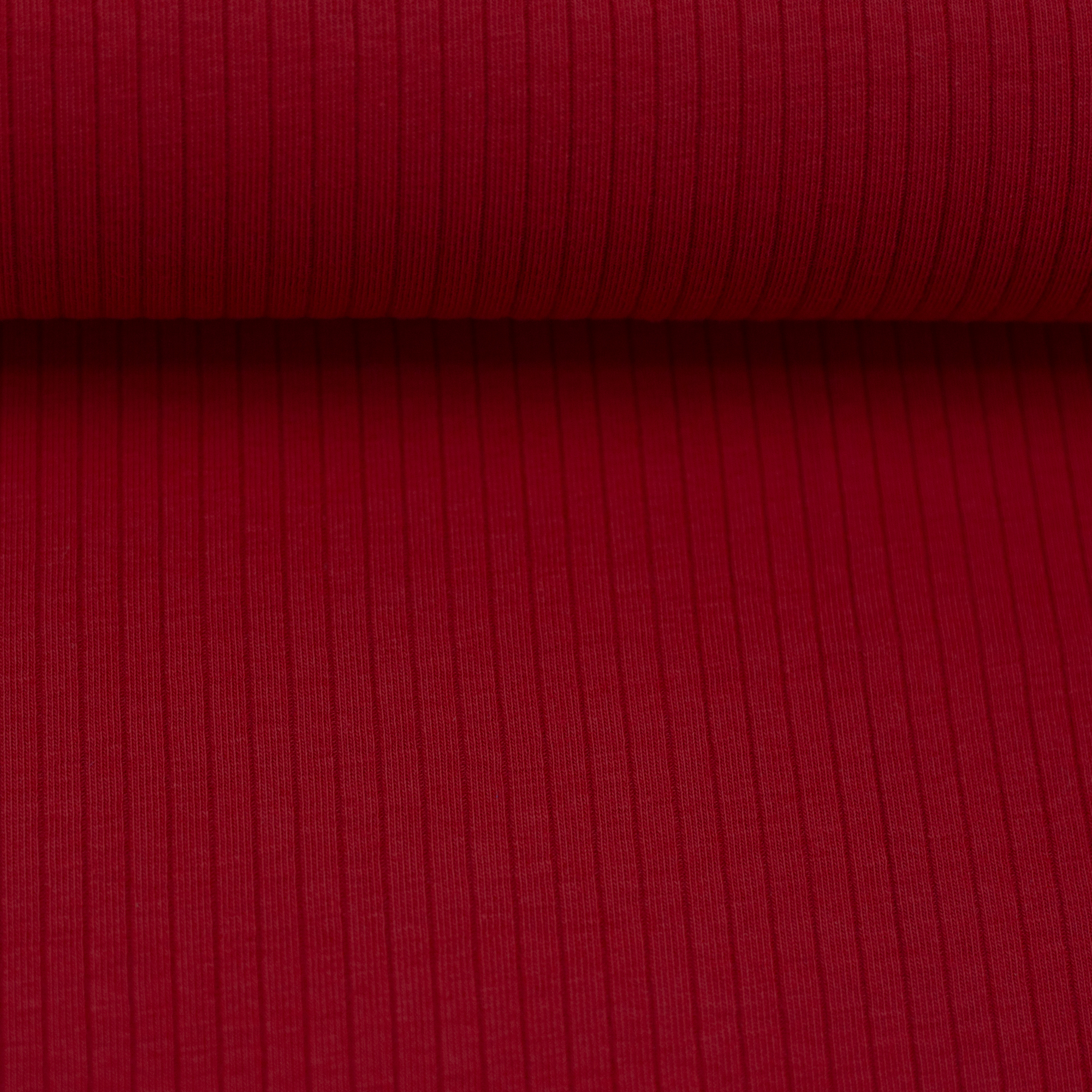 Ribbad Jersey Röd - 2