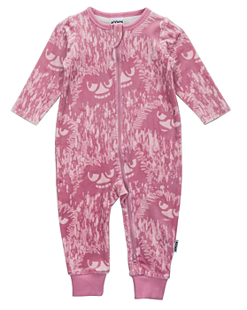 Moomin Baby Velour Pajamas - Light Pink