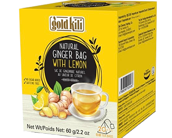  Gold Kili Naturlig Ingefärspåse med Citron 20p