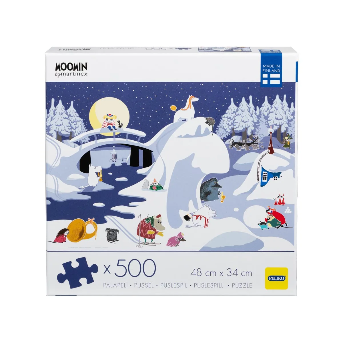 Mumin 500-bitars pussel MIDVINTER - julpussel