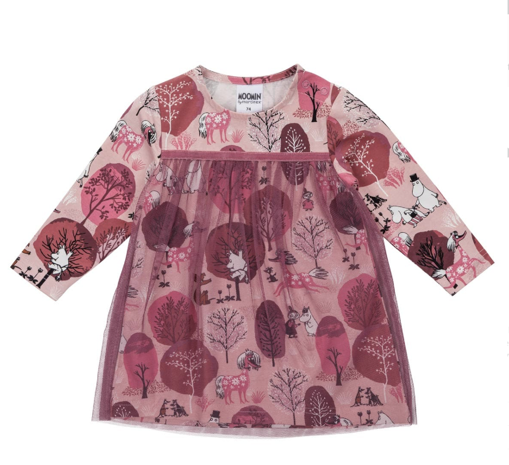 Moomin Baby Dress - Whisper Pink