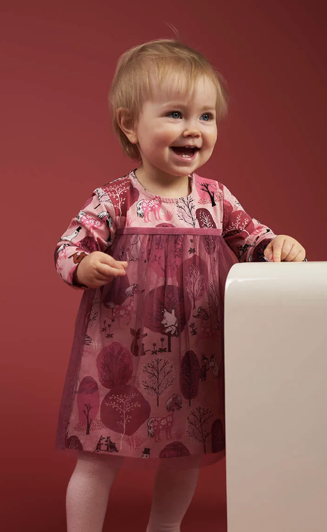 Moomin Baby Dress - Whisper Pink - 2