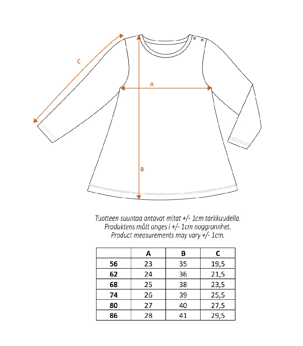 Moomin Baby Dress - Mirrors Beige - 2