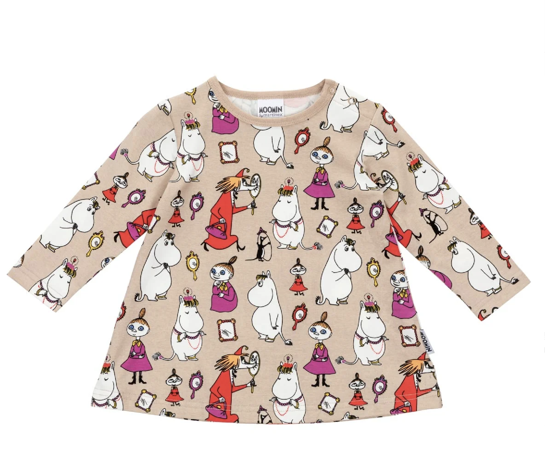 Moomin Baby Dress - Mirrors Beige