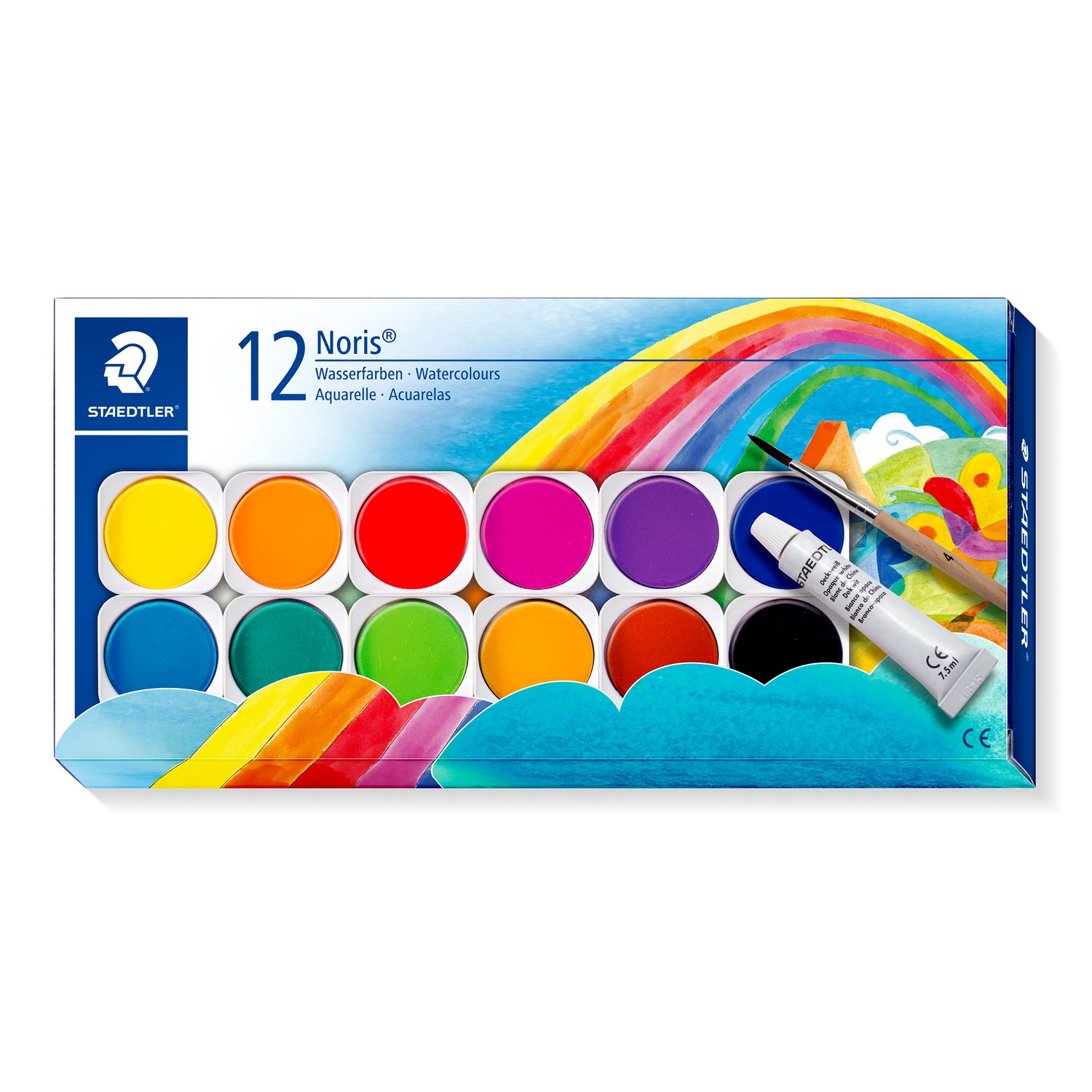 Staedtler Akvarellfärger  med klara färger  - hållbart material för skapande - 2