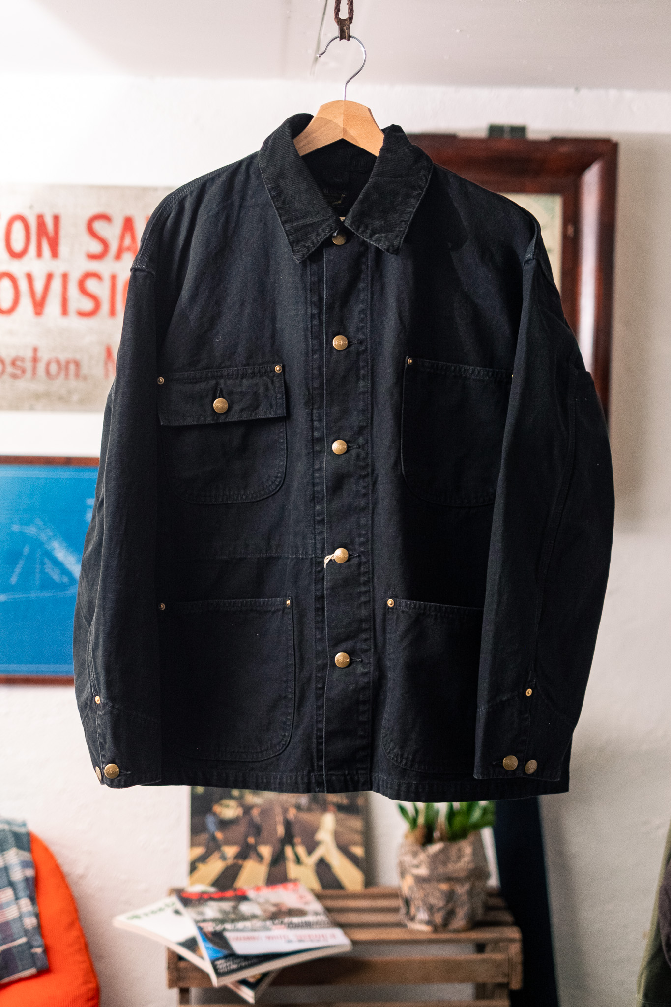 Orslow - Relax Fit Oxford Coverall Black - Göteborg Manufaktur