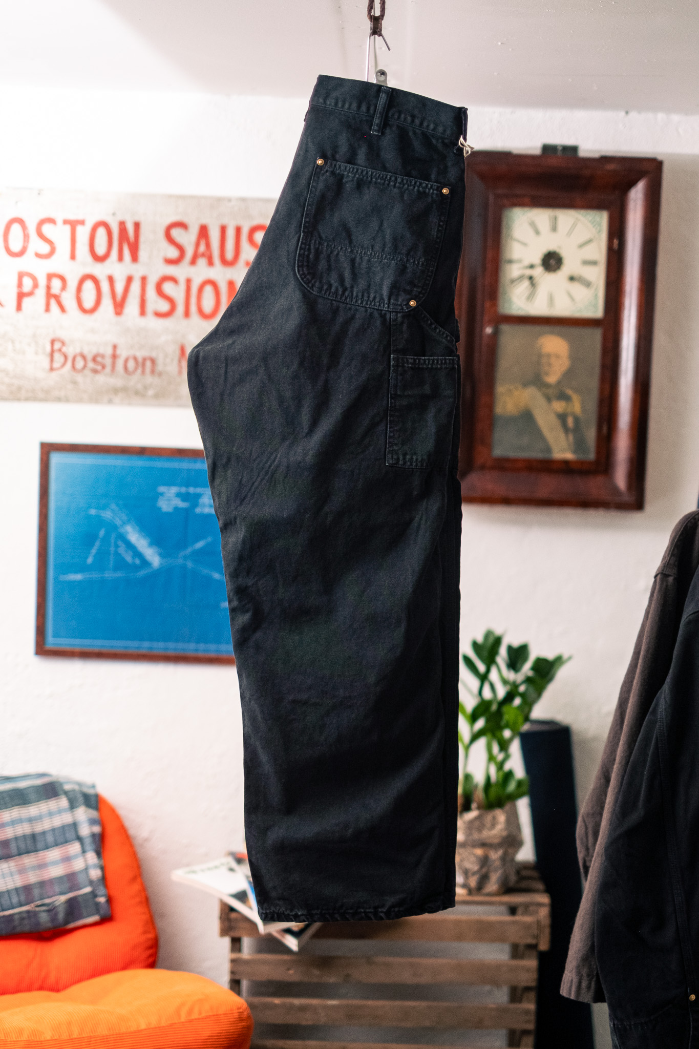 Orslow - Dad's Fit Oxford Painter Pants Black - Göteborg Manufaktur