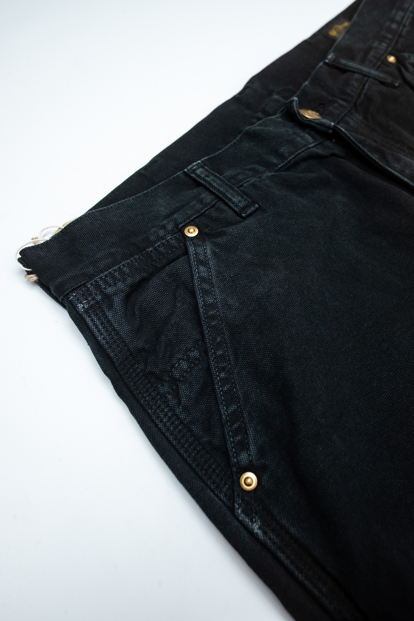 Orslow - Dad’s Fit Oxford Painter Pants Black - 5
