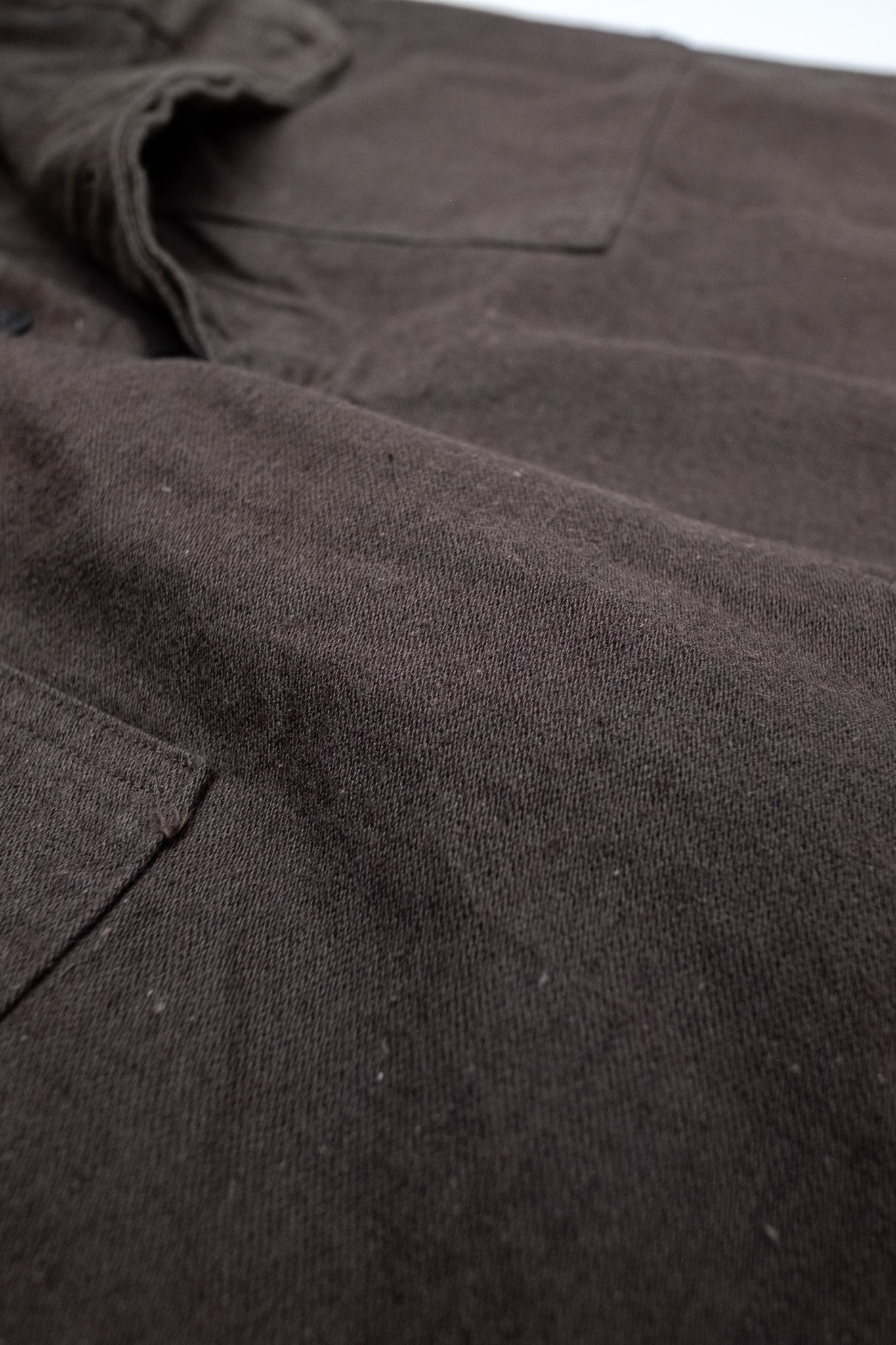 Orslow - Relax Fit Cotton Linen Moleskin Fatigue Pants Charcoal - 6