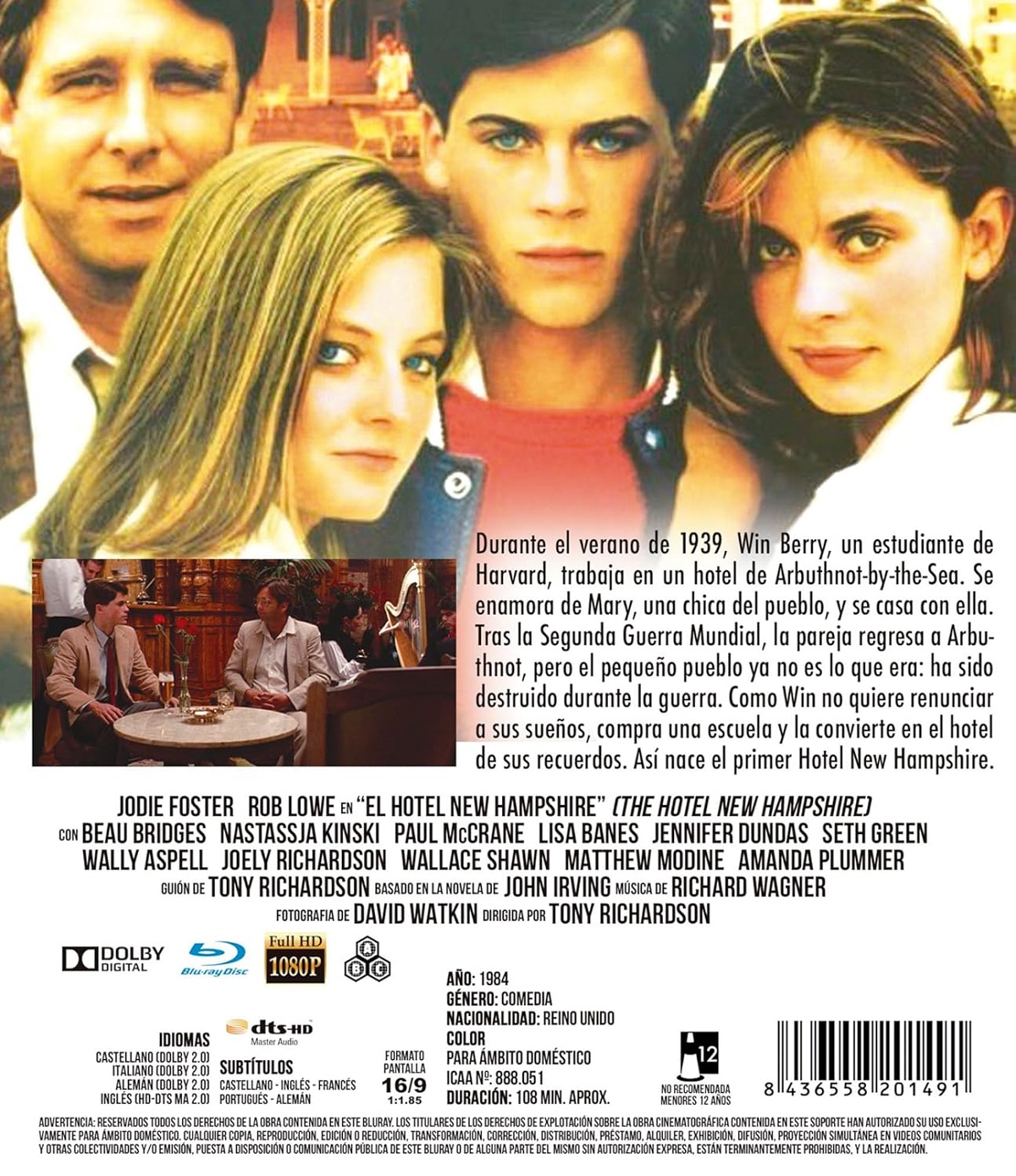 Hotel New Hampshire (ej svensk text) (Blu-ray) - 2