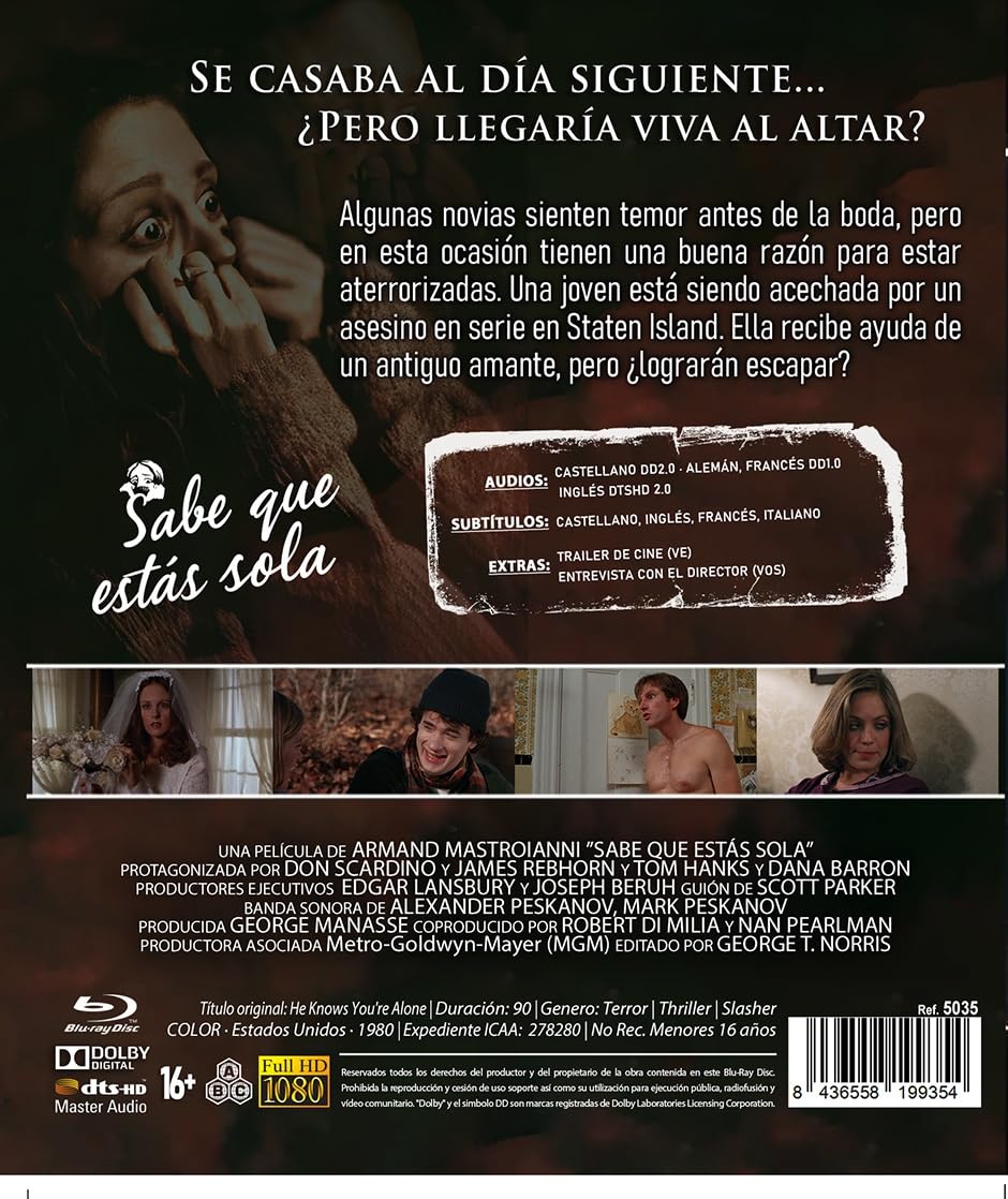 He Knows You're Alone (ej svensk text) (Blu-ray) - 2