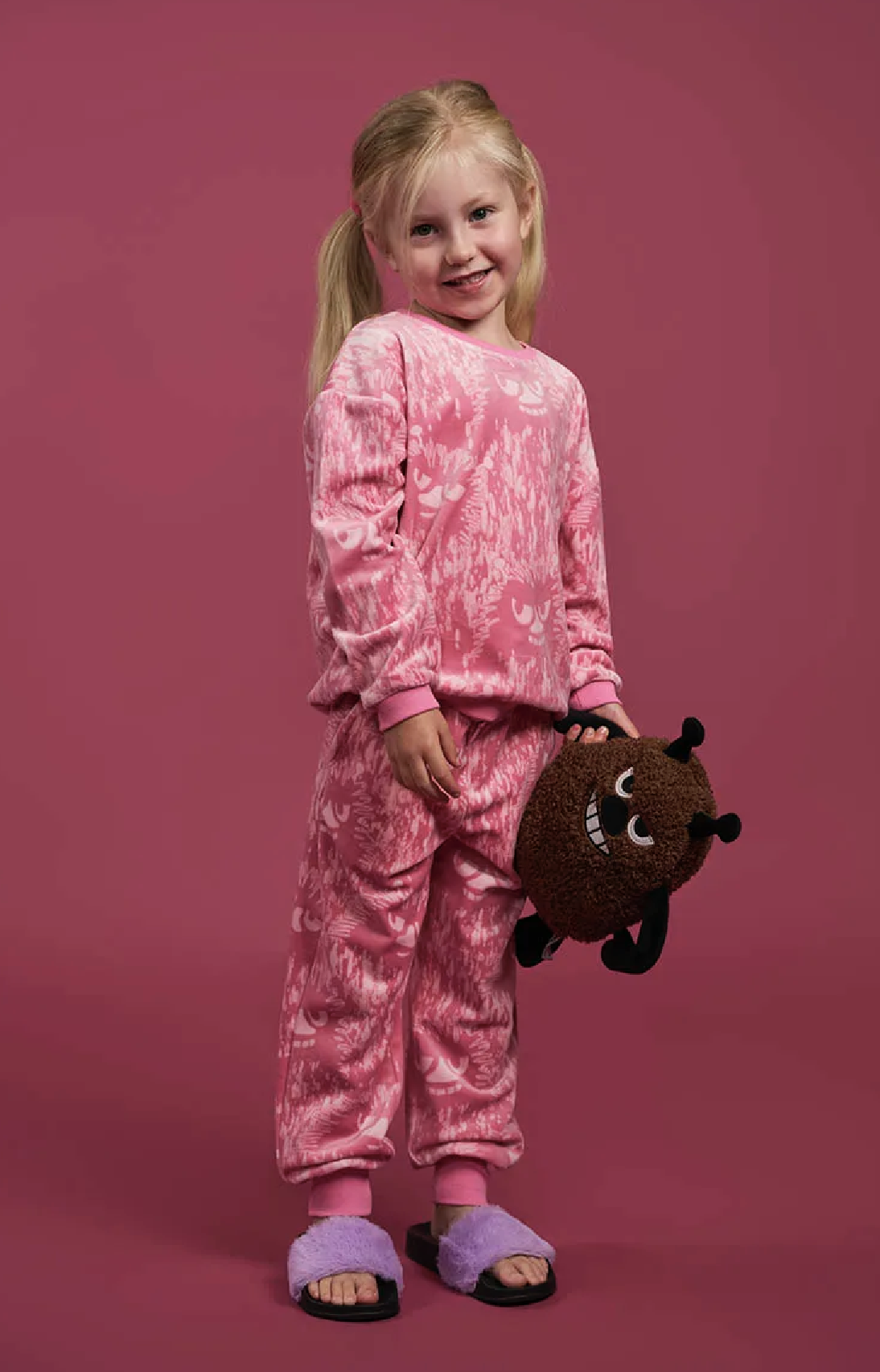 Mumin Barn Velourtröja - Flin Rosa - 2