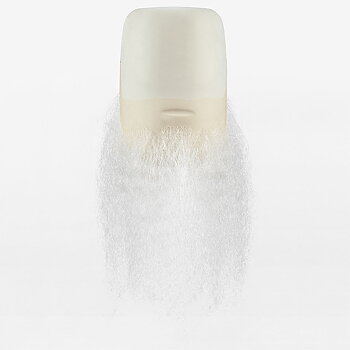 Skägg 9250 WHITE 20 cm (ofriserad) - Kryolan