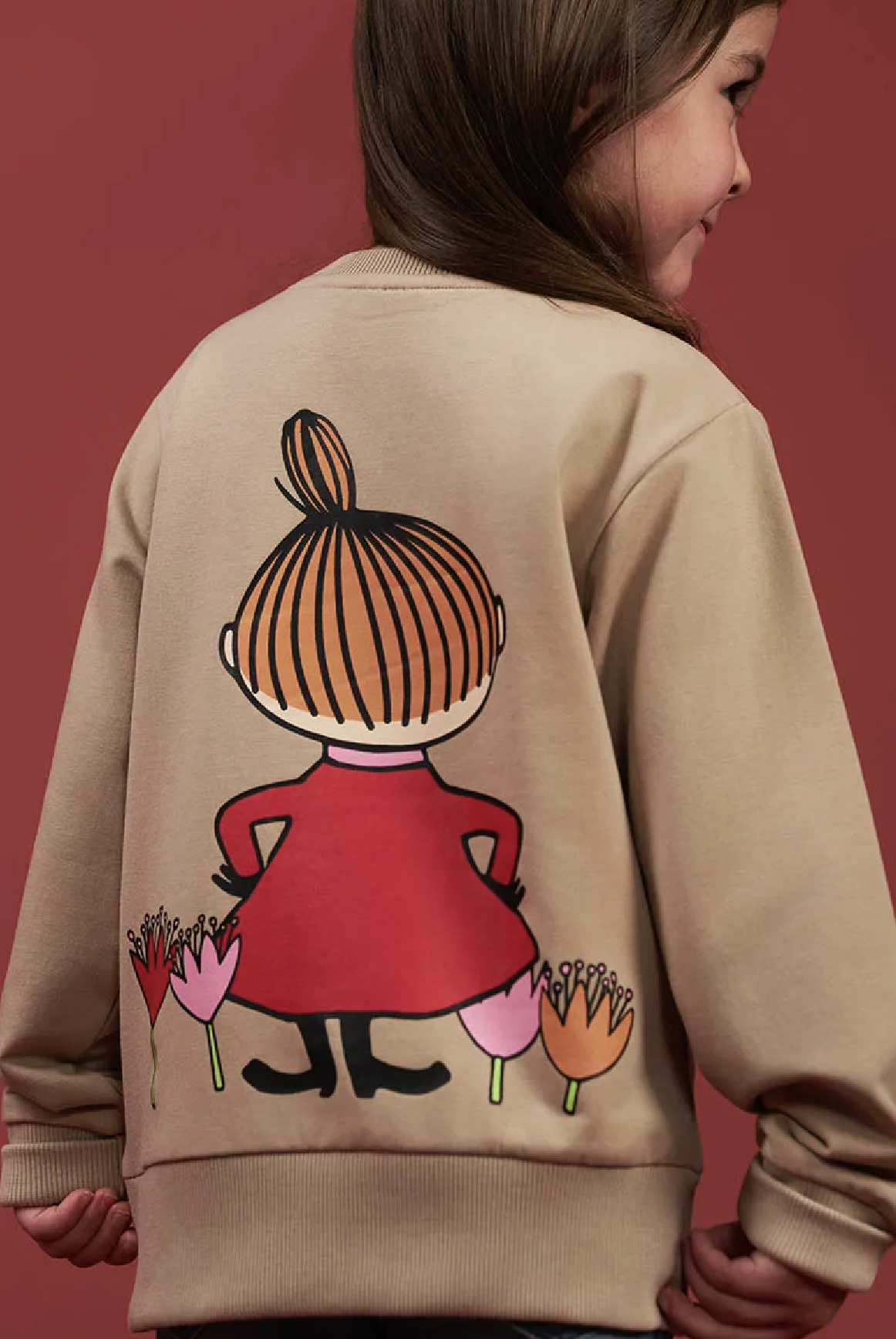 Mumin Barn Collegetröja - Munter My Beige - 2