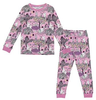 Mumin Barn Pyjamas - Skördefest Rosa