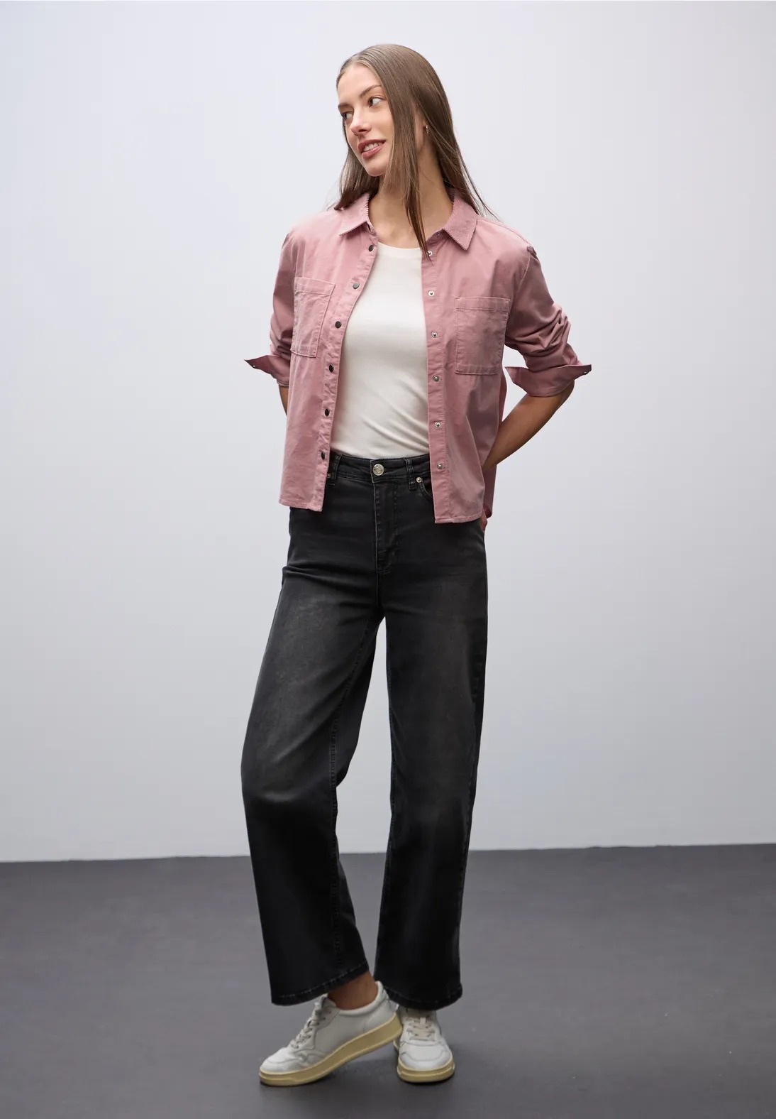 Corduroy Mix Blouse - Stl. 40 - Street One - 4