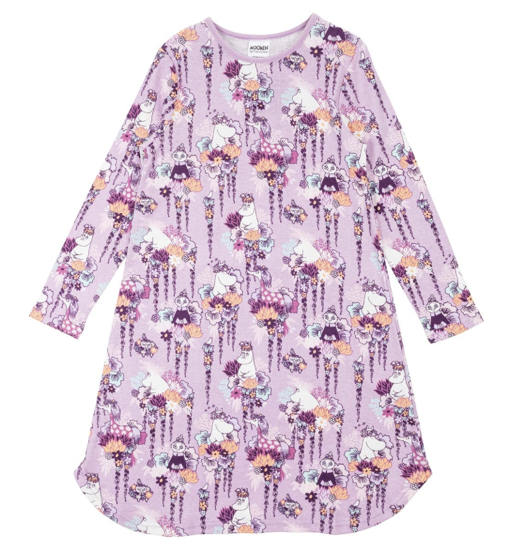 Moomin Child Nightgown - Purple Floral Wreath