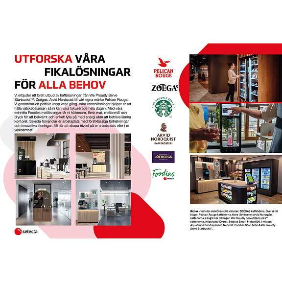 Folder Upptäck Bättre fikapausar med Selecta