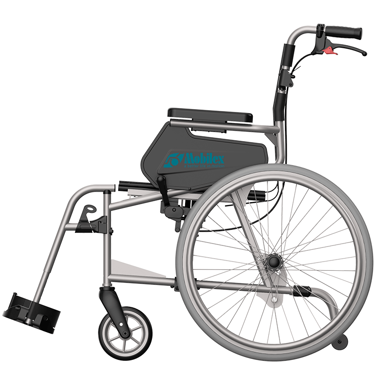 Turtle transportrullstol med 22" hjul - 4