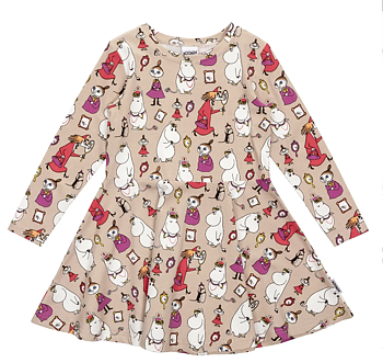 Moomin Child Dress - Mirrors Beige