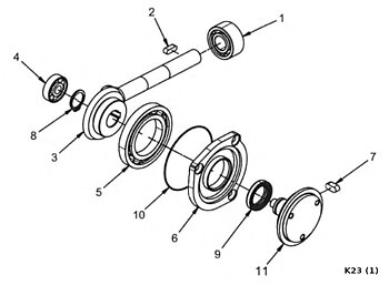 Lager Freund K23/K28, drivaxel (2)