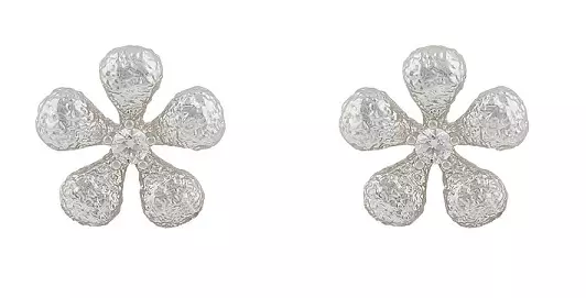 Snö Of Sweden Brittany Flower Ear Silver/Clear - 2