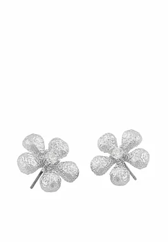 Snö Of Sweden Brittany Flower Ear Silver/Clear