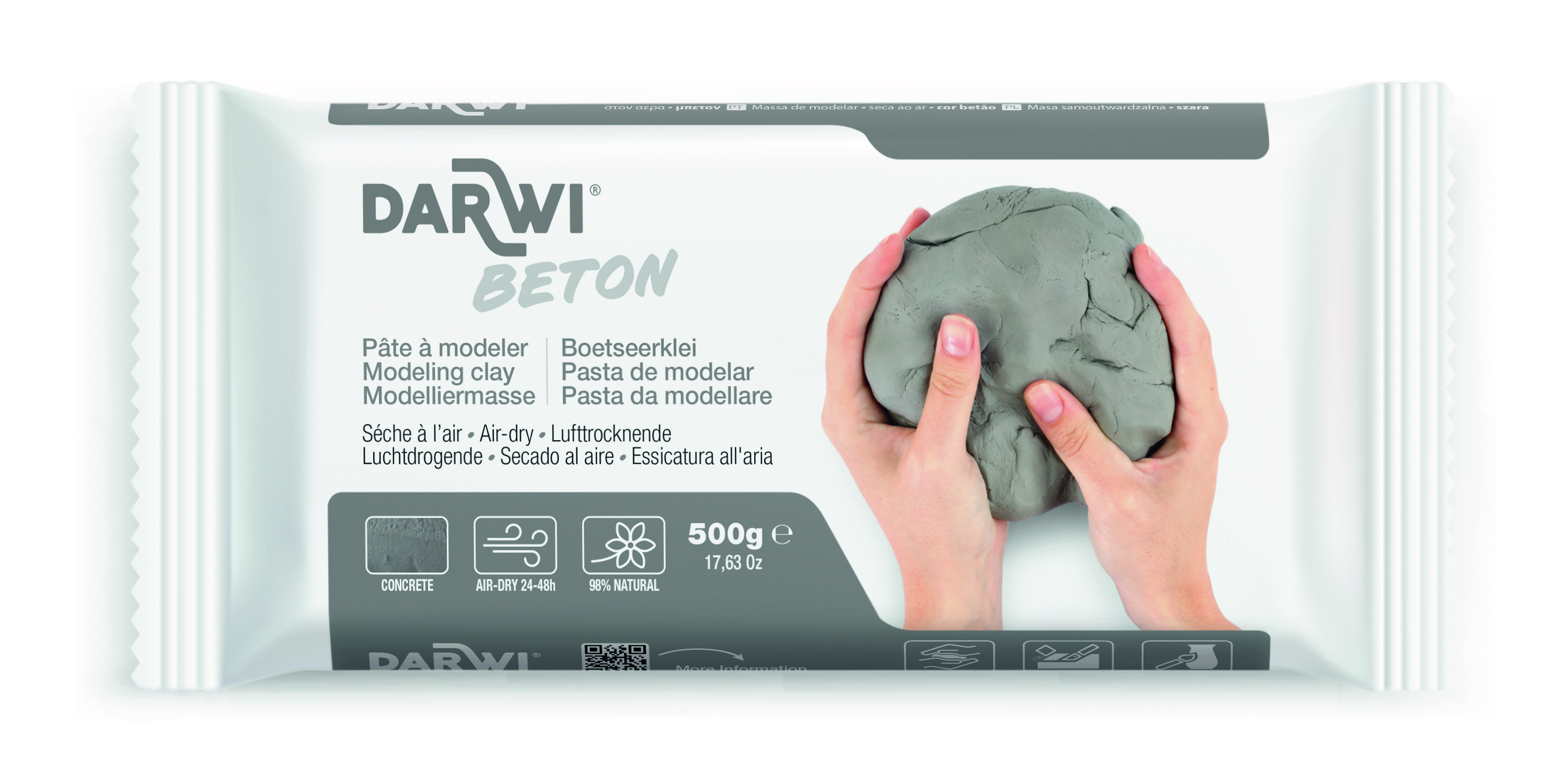 Darwi Beton Lufttorkande Lera 500 g