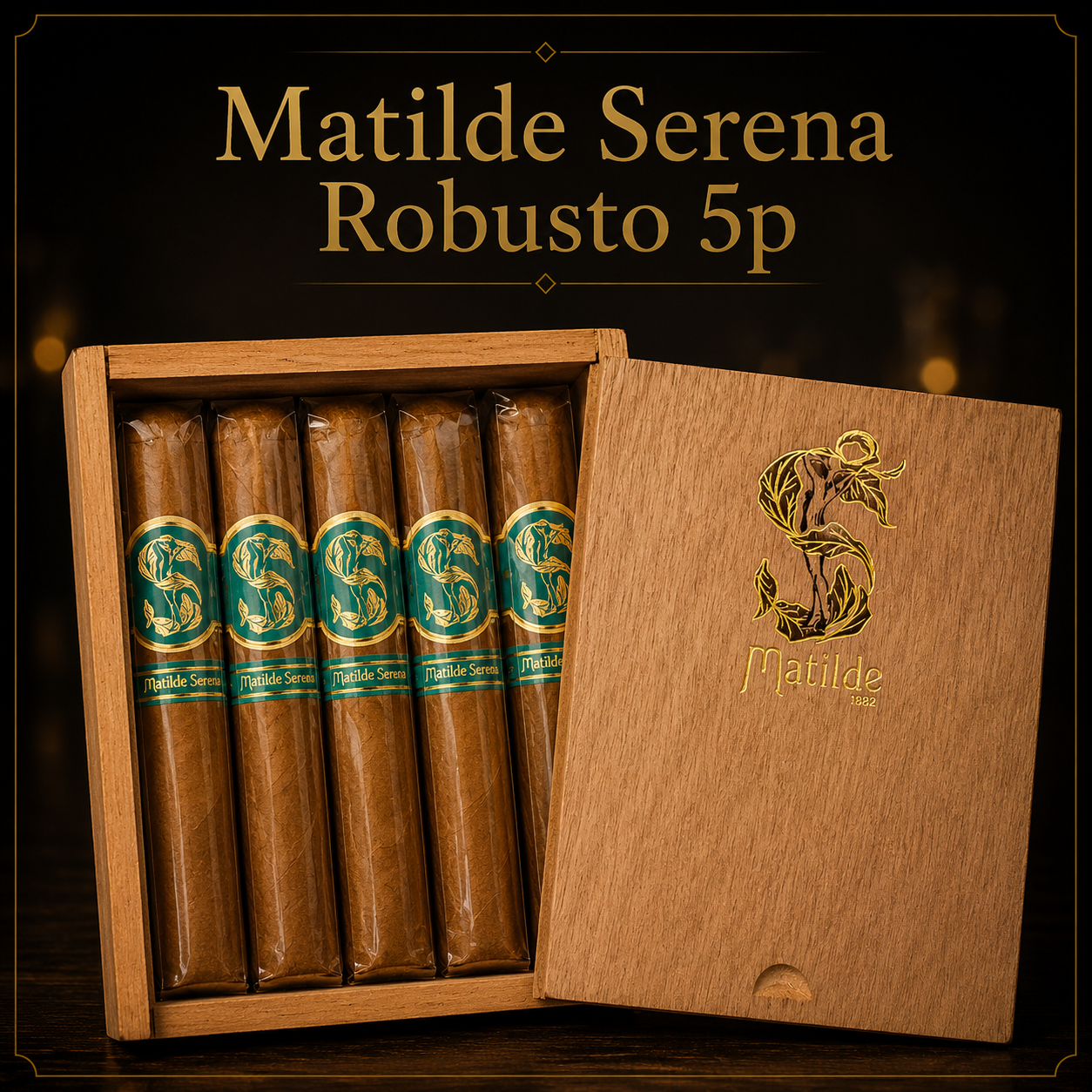 Matilde Serena Robusto - 5-pack i trälåda