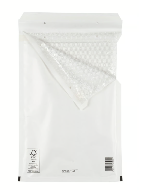 Bubbelpåse Stripseal Vit 10-pack