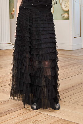 Angelina mesh skirt - black