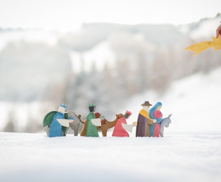 Herdar  -  set med tre små figurer till årstidsbordet från Ostheimer  - 7