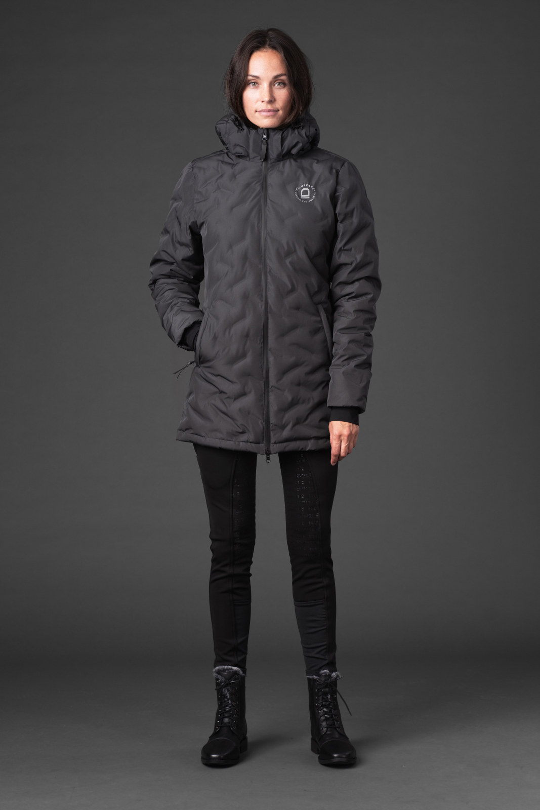 Equipage Valeska Vinterjacka Dam  - Asfalt - 4