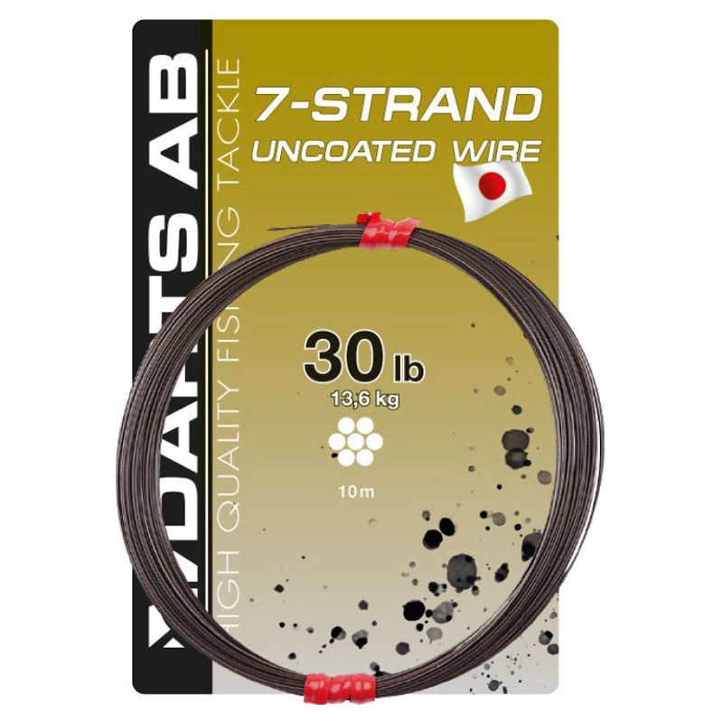 Darts 7-Strand Uncoated Wire är en mjuk, smidig och stark tafswire för gäddfiske och andra rovfiskar