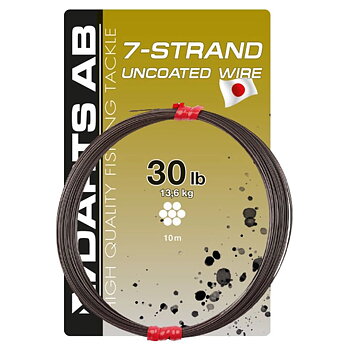 Darts 7-Strand Uncoated Wire är en mjuk, smidig och stark tafswire för gäddfiske och andra rovfiskar