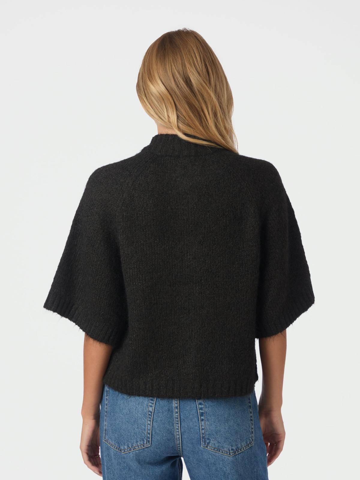 Neo Noir Benuta Fluffy Knit Cardigan, Dark Brown - 5