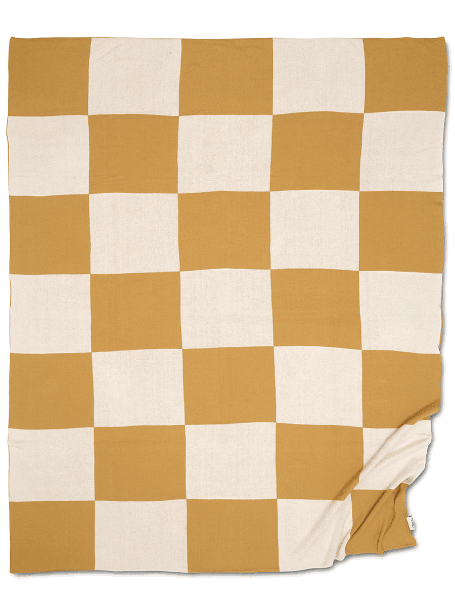 Pläd Square Gul 130x170cm - 3