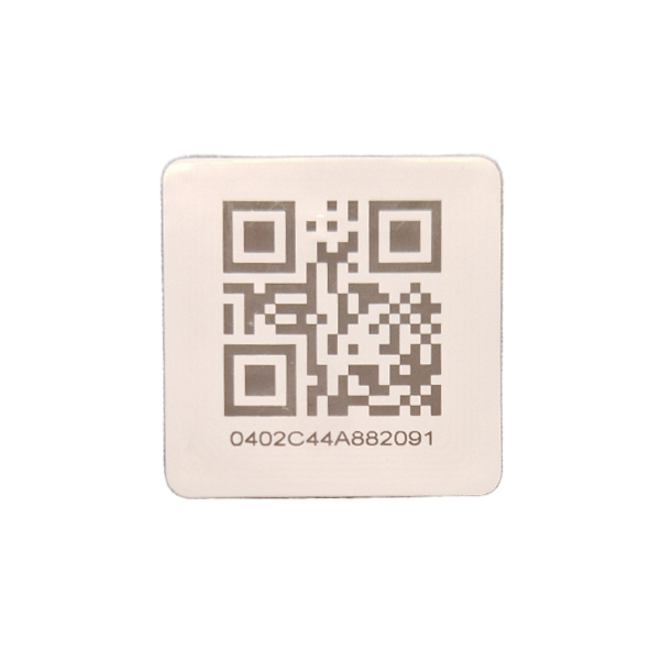 Självhäftande RFID-tag, Ntag216, skärmad,UID, QR,35*35mm, 5-pack