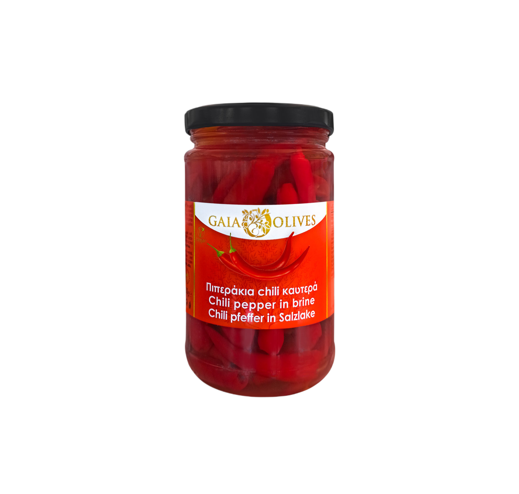 Chili peppers in brine 150g, Gaia