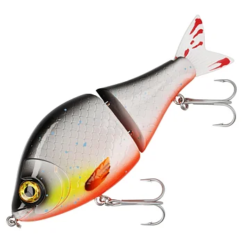 13cm long swimbait/jerkbait from mikado. incredibly good pull for pike. split for natural running
