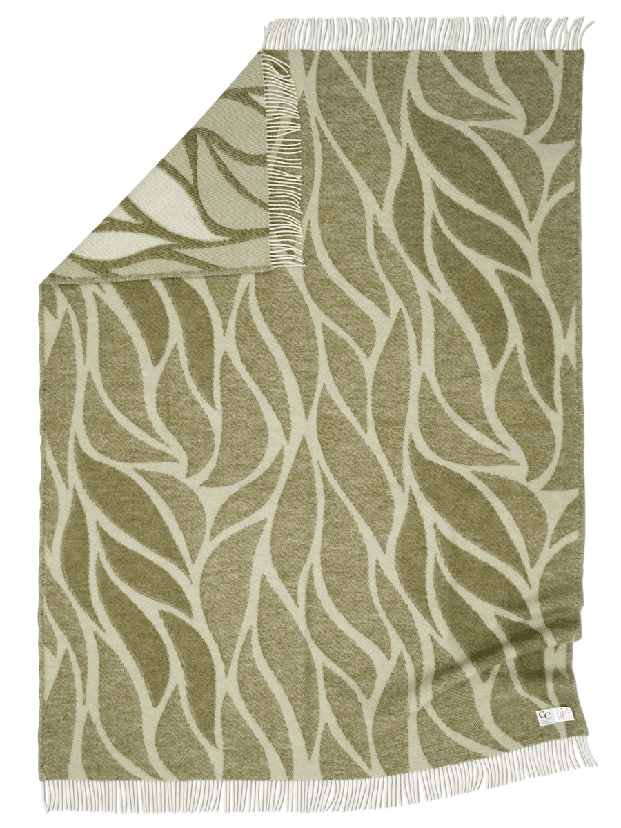Pläd Leaf Grön 130X170cm - 4