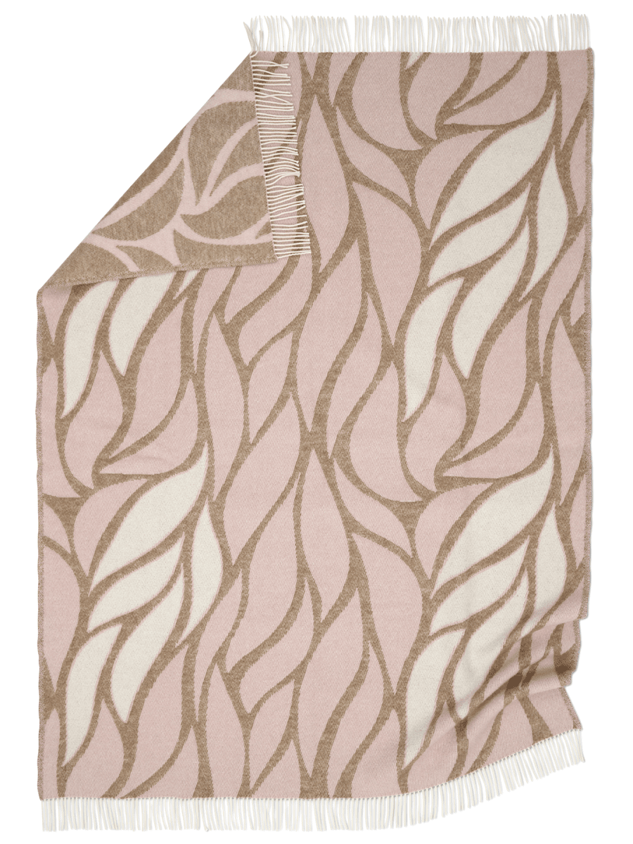Pläd Leaf Rosa 130X170cm - 2