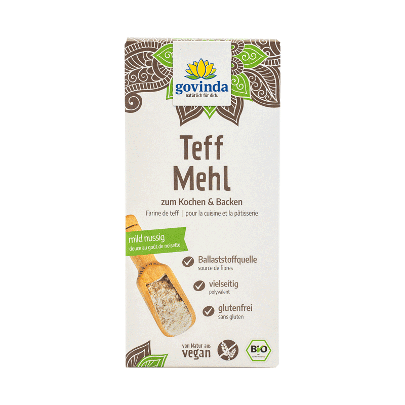 Teffmjöl EKO 450g, Govinda