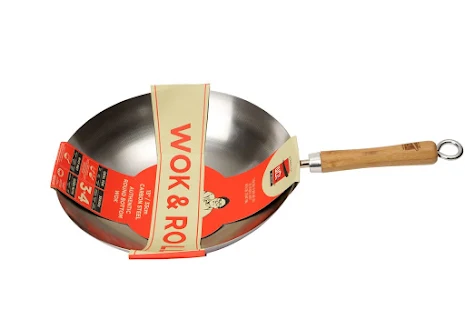 School of Wok Wokpanna Kolstål 30cm - 2
