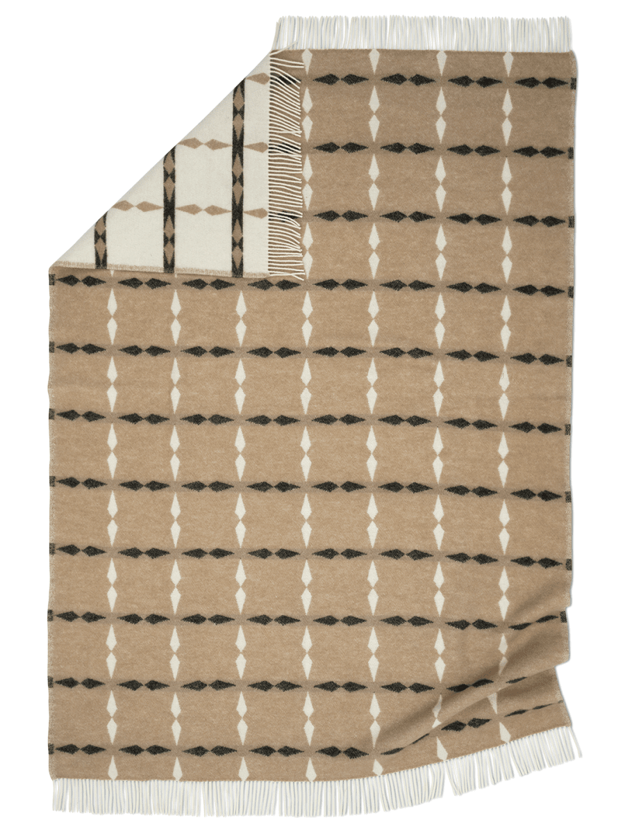 Pläd Tile Beige 130X180cm - 2