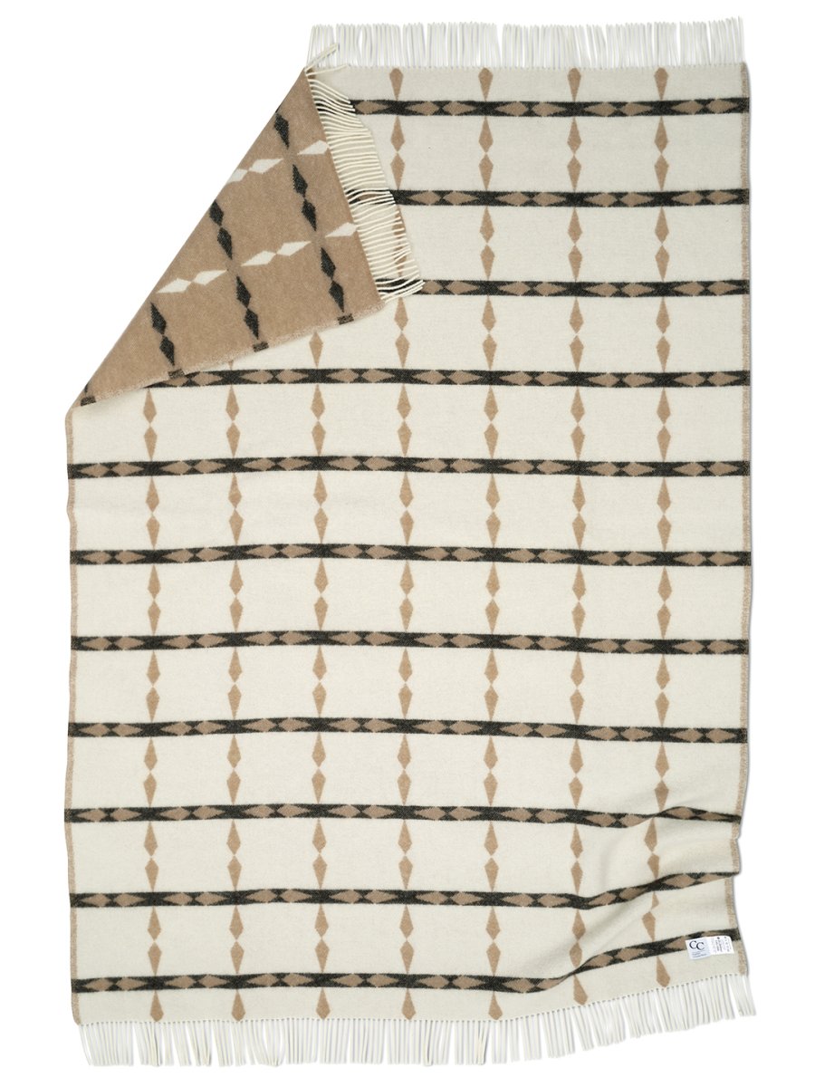 Pläd Tile Beige 130X180cm - 4