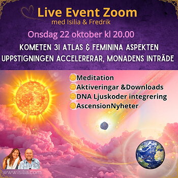 INSPELAT Live Event - Kometen 3I Atlas, den feminina aspekten & monadens inträde