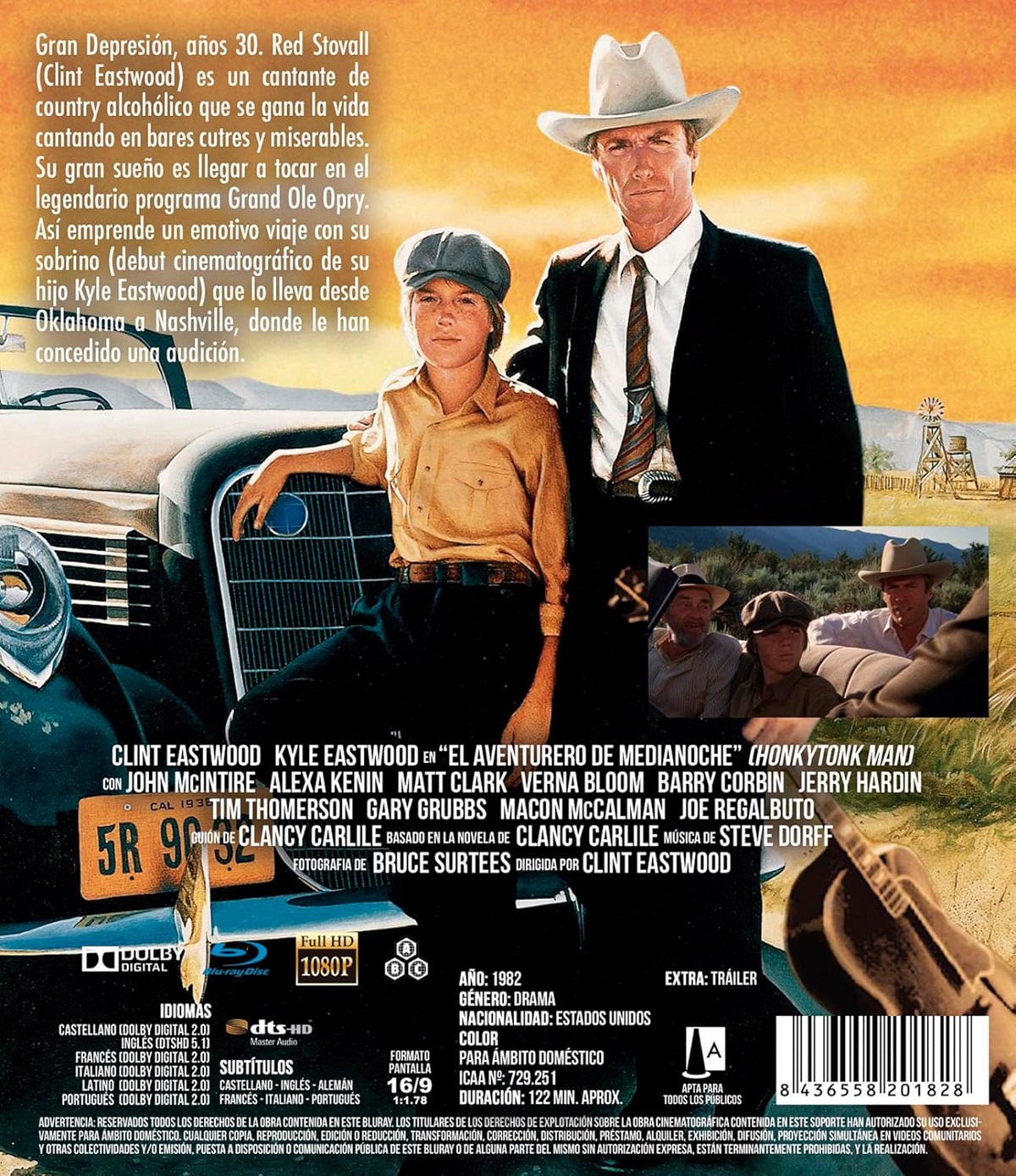Honkytonk Man (ej svensk text) (Blu-ray) - 2