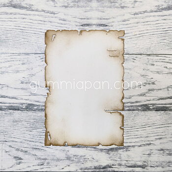 Gummiapan dies - Old Paper sheet